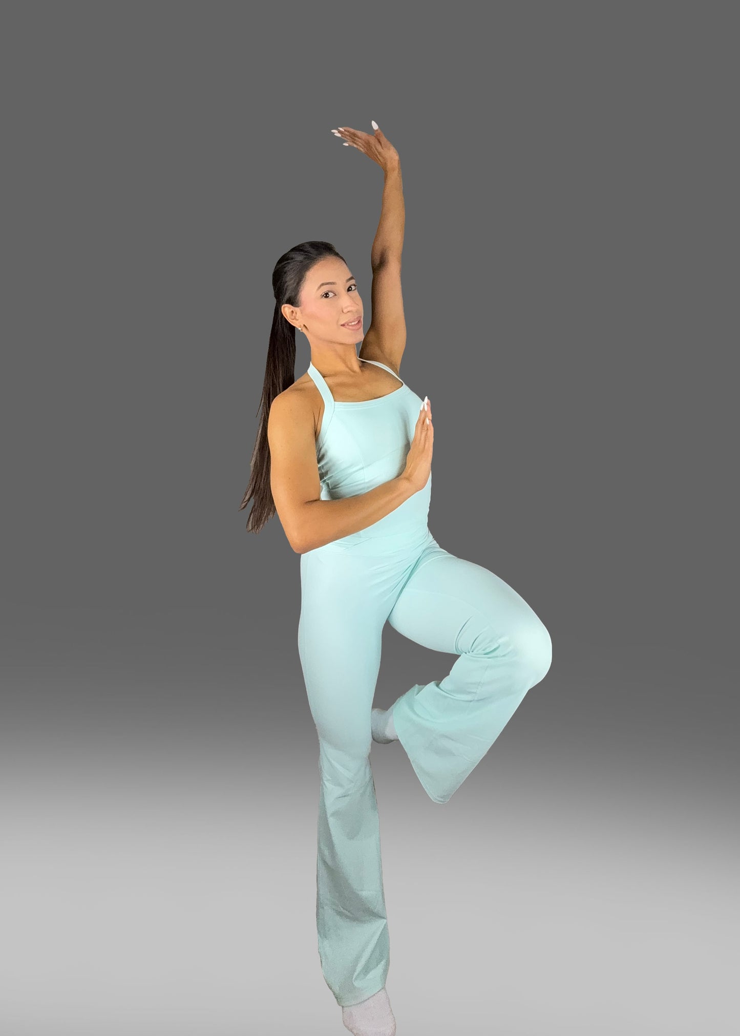 Strapless Top and Wide Leg Pants Set