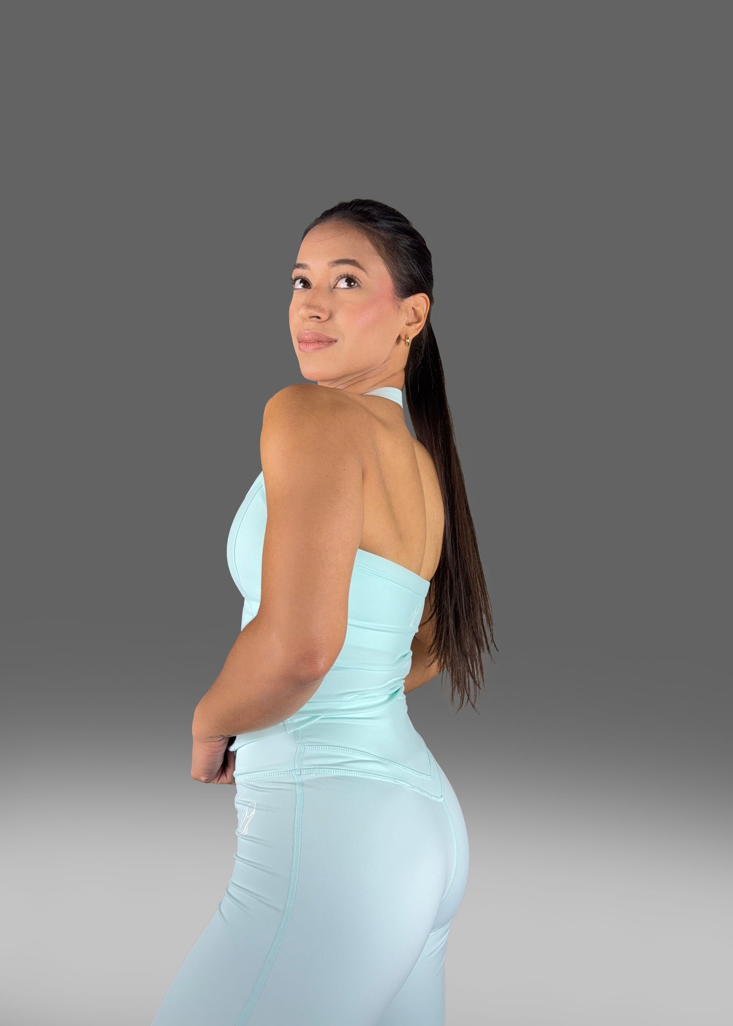 Strapless Top and Wide Leg Pants Set