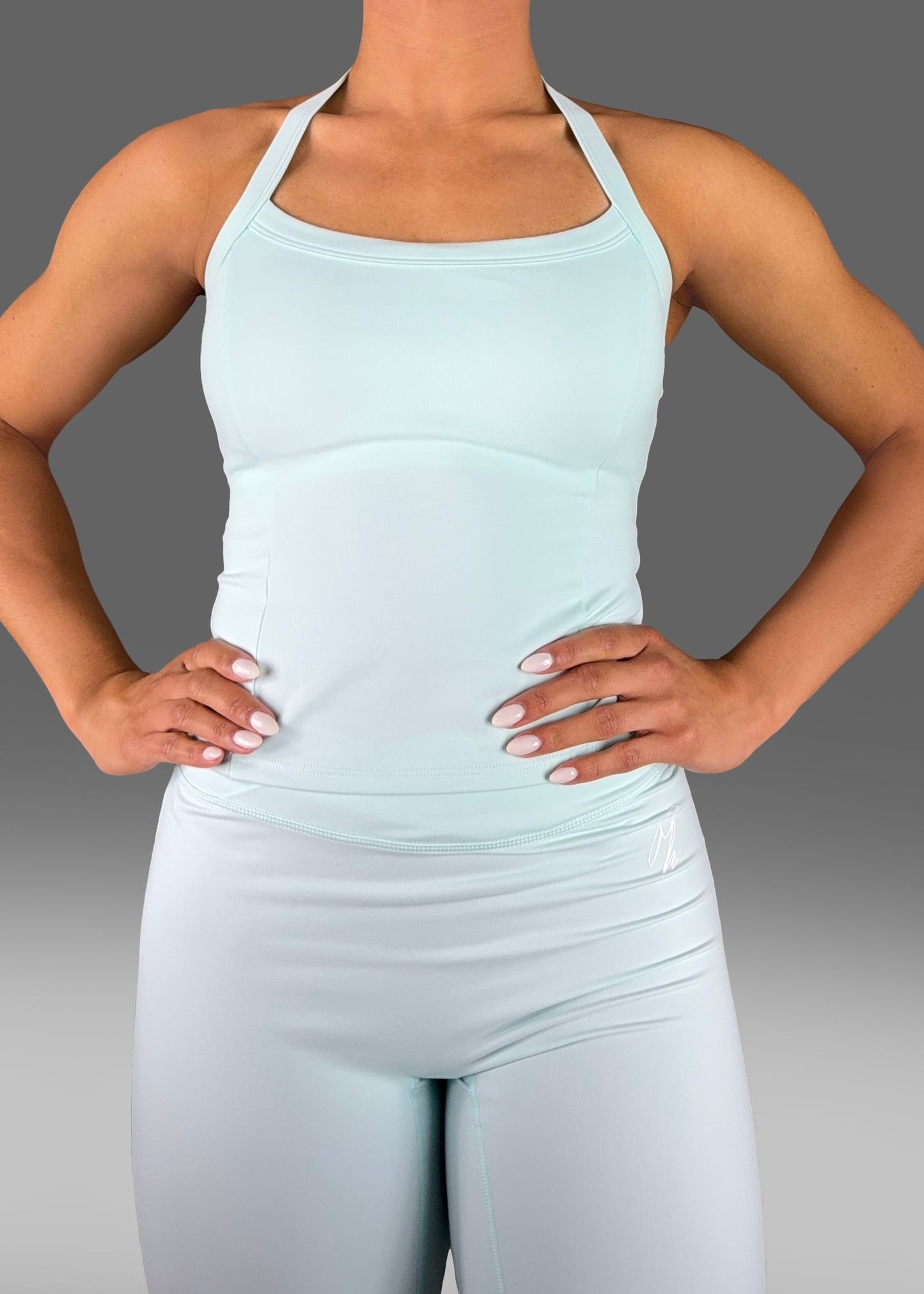 Strapless Top and Wide Leg Pants Set