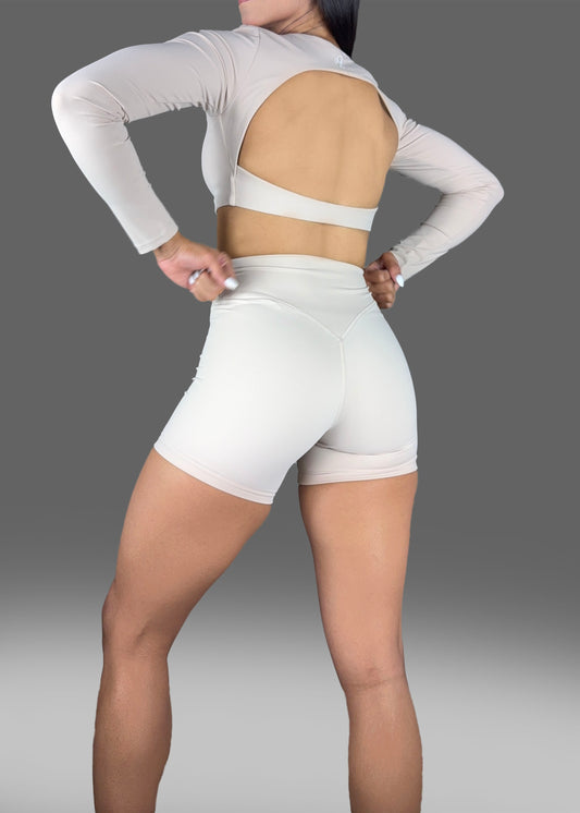 Long Sleeve Top & Shorts Set