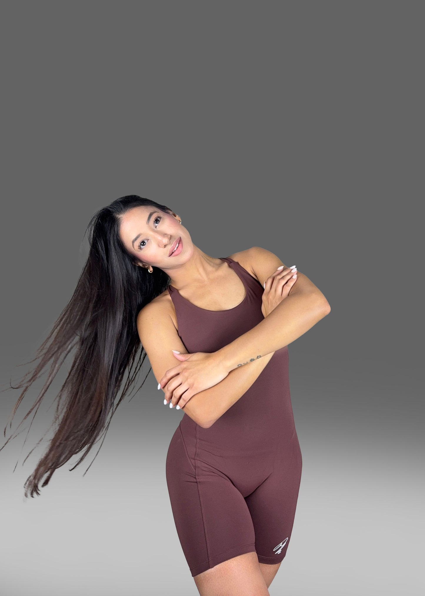 Open-Back Sports Unitard (Short Lenght)