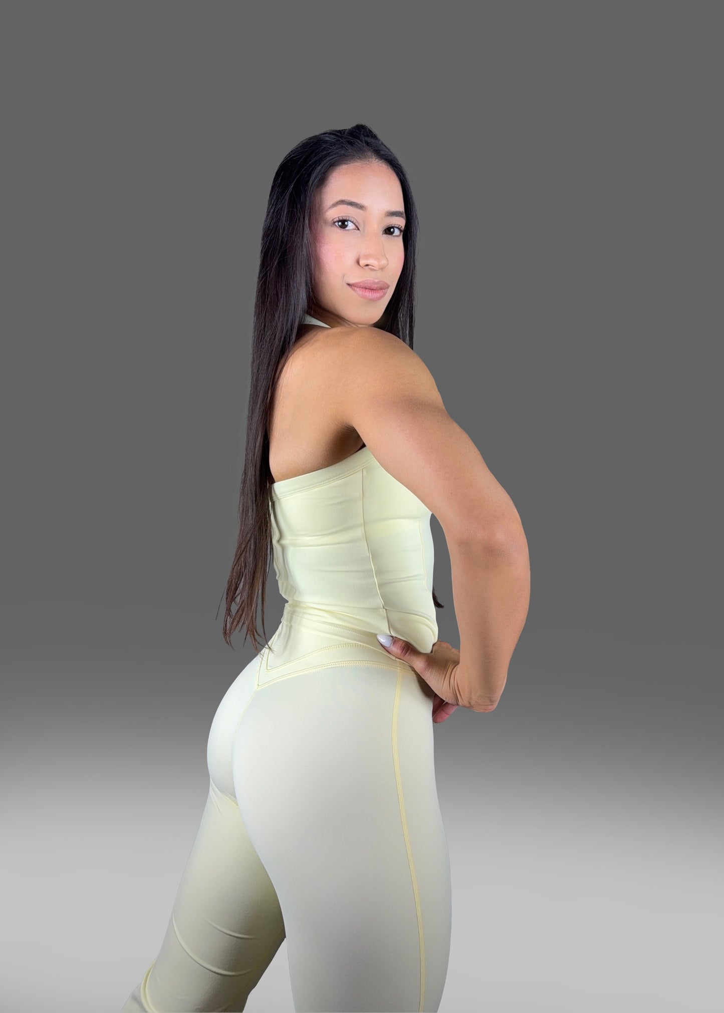 Strapless Top and Wide Leg Pants Set