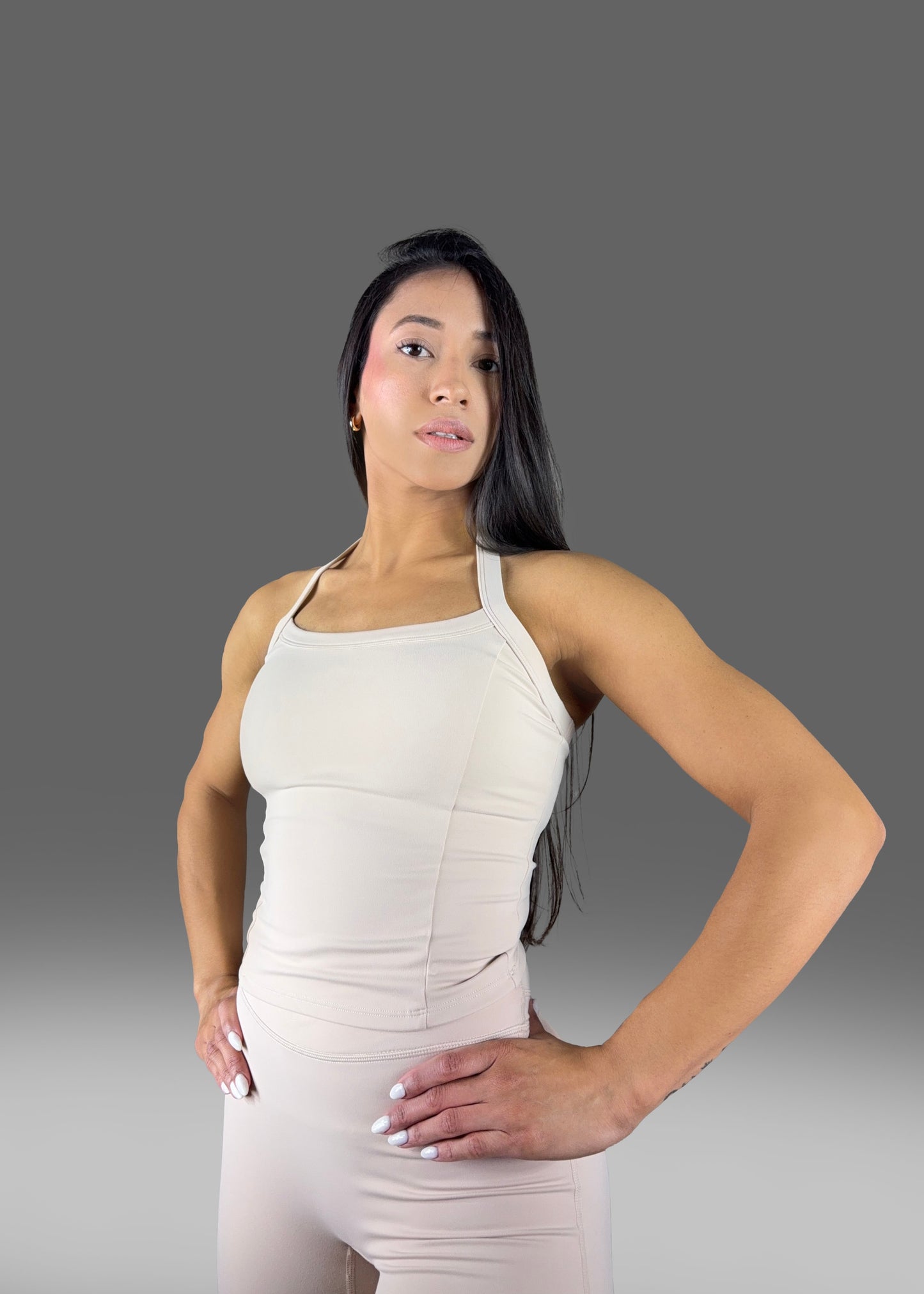 Strapless Top and Wide Leg Pants Set