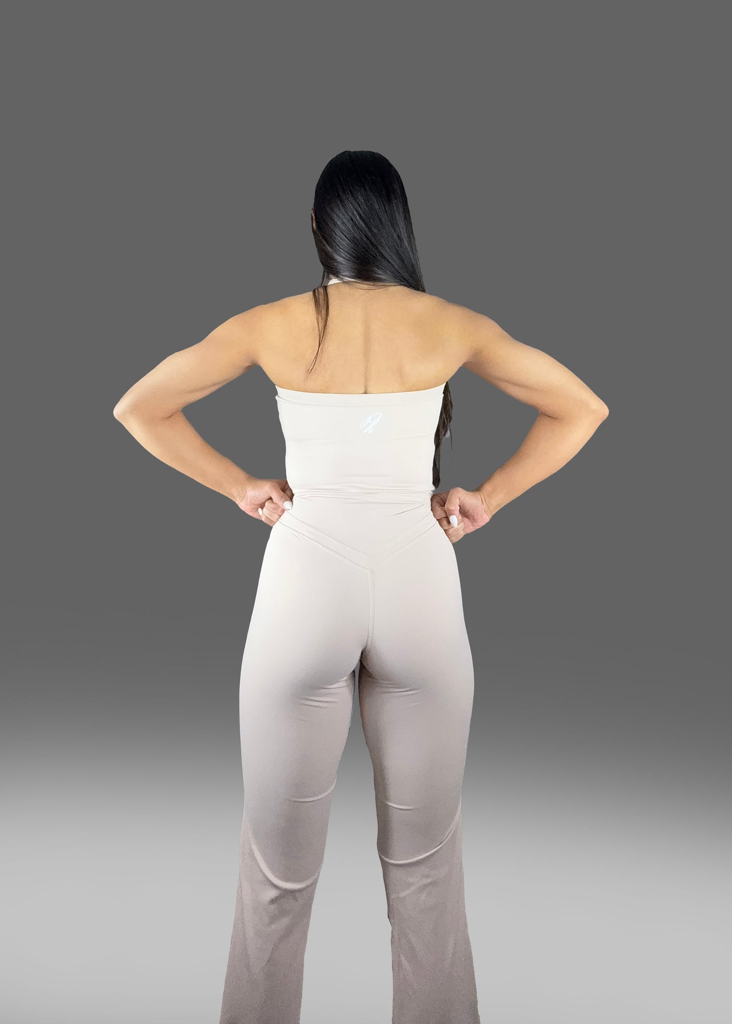 Strapless Top and Wide Leg Pants Set